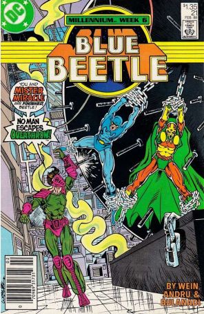 Blue Beetle (3rd Series, Canadian Edition) 21 published by DC with cover art by Chris Wozniak