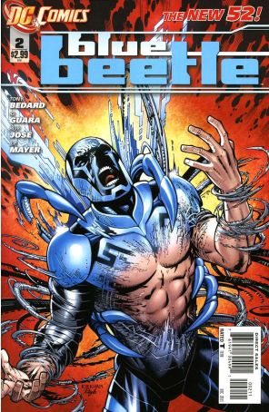 Blue Beetle (5th Series) 2 published by DC with cover art by Tyler Kirkham