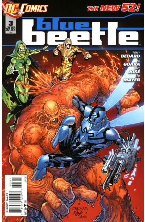 Blue Beetle (5th Series) 3 published by DC with cover art by Tyler Kirkham