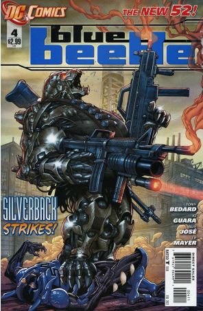 Blue Beetle (5th Series) 4 published by DC with cover art by Tyler Kirkham