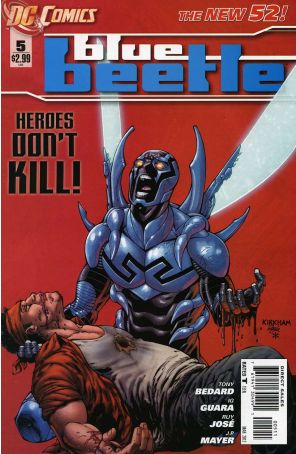 Blue Beetle (5th Series) 5 published by DC with cover art by Tyler Kirkham