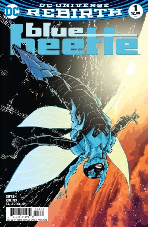Blue Beetle (6th Series) 1A published by DC with cover art by Cully Hamner