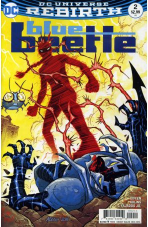 Blue Beetle (6th Series) 2 published by DC with cover art by Scott Kolins
