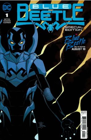 Blue Beetle (4th Series) 1 (4th) published by DC with cover art by Cully Hamner
