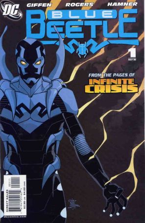 Blue Beetle (4th Series) 1 published by DC with cover art by Cully Hamner