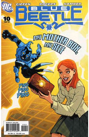Blue Beetle (4th Series) 10 published by DC with cover art by Cully Hamner