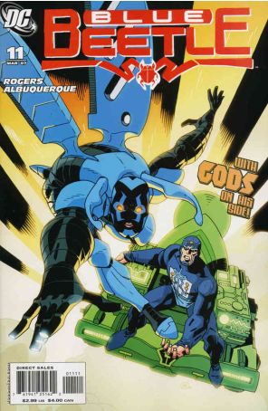 Blue Beetle (4th Series) 11 published by DC with cover art by Rafael Albuquerque