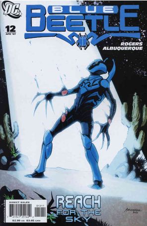 Blue Beetle (4th Series) 12 published by DC with cover art by Rafael Albuquerque