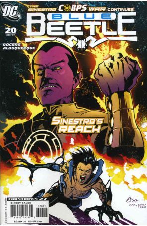 Blue Beetle (4th Series) 20 published by DC with cover art by Rafael Albuquerque