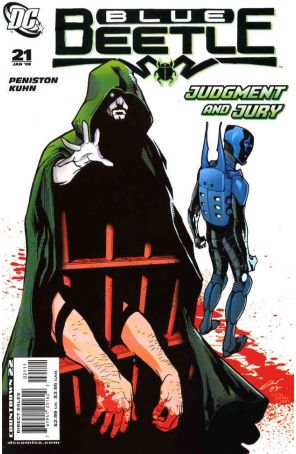 Blue Beetle (4th Series) 21 published by DC with cover art by Rafael Albuquerque