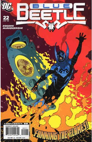 Blue Beetle (4th Series) 22 published by DC with cover art by Rafael Albuquerque