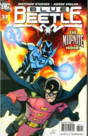 Blue Beetle (4th Series) 31 published by DC with cover art by Rafael Albuquerque