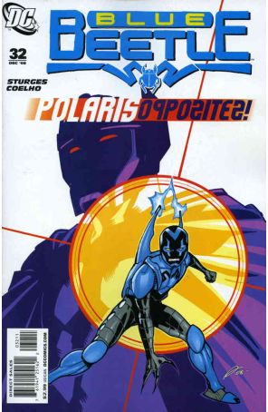 Blue Beetle (4th Series) 32 published by DC with cover art by Rafael Albuquerque