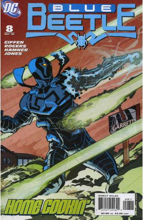 Blue Beetle (4th Series) 8 published by DC with cover art by Duncan Rouleau