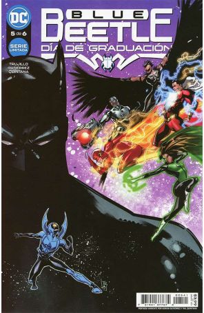 Blue Beetle: Graduation Day 5C published by DC with cover art by Adrian Gutierrez