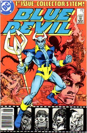 Blue Devil 1 (Newsstand) published by DC with cover art by Paris Cullins