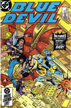 Blue Devil 10 published by DC with cover art by Paris Cullins