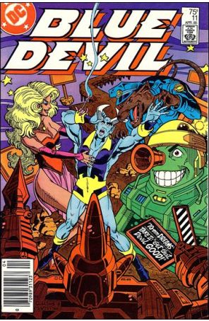 Blue Devil 11 (Newsstand) published by DC with cover art by Paris Cullins