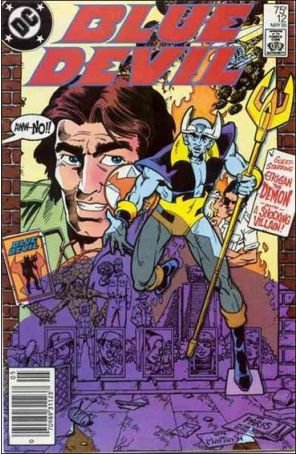 Blue Devil 12 (Newsstand) published by DC with cover art by Paris Cullins