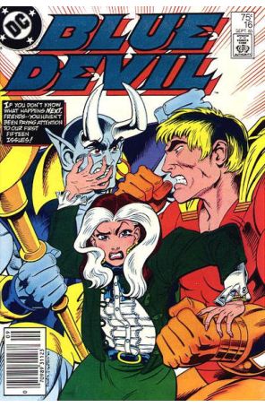 Blue Devil 16 (Newsstand) published by DC with cover art by Paris Cullins
