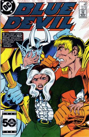 Blue Devil 16 published by DC with cover art by Paris Cullins