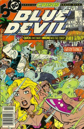 Blue Devil 17 (Newsstand) published by DC with cover art by Paris Cullins
