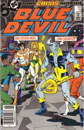 Blue Devil 18 (Newsstand) published by DC with cover art by Paris Cullins