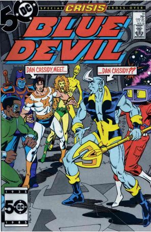 Blue Devil 18 published by DC with cover art by Paris Cullins