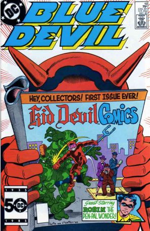 Blue Devil 19 published by DC with cover art by Paris Cullins