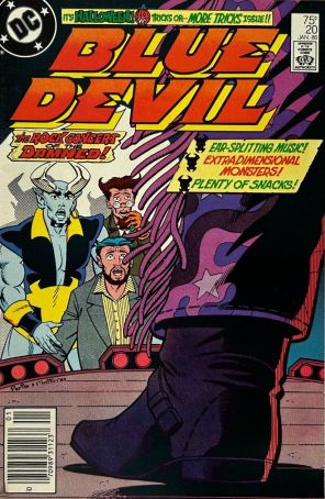 Blue Devil 20 (Newsstand) published by DC with cover art by Paris Cullins