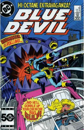 Blue Devil 21 published by DC with cover art by Paris Cullins