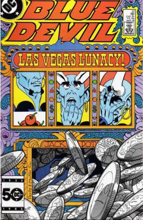 Blue Devil 22 published by DC with cover art by Paris Cullins