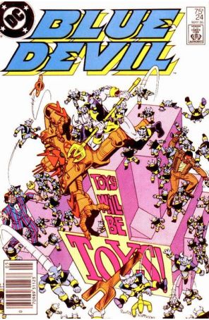 Blue Devil 24 (Newsstand) published by DC with cover art by Paris Cullins