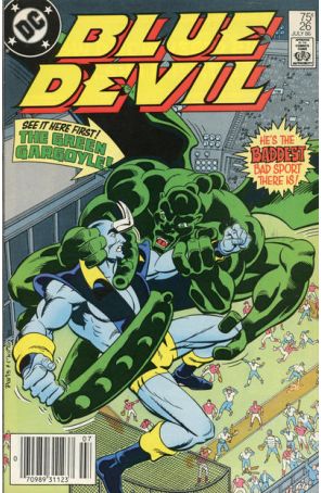 Blue Devil 26 (Newsstand) published by DC with cover art by Paris Cullins