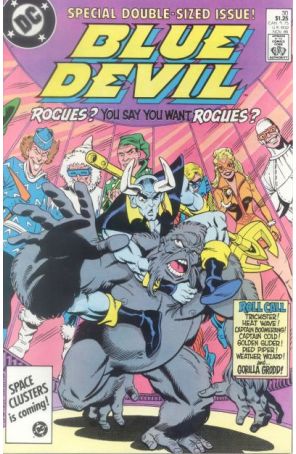 Blue Devil 30 published by DC with cover art by Paris Cullins