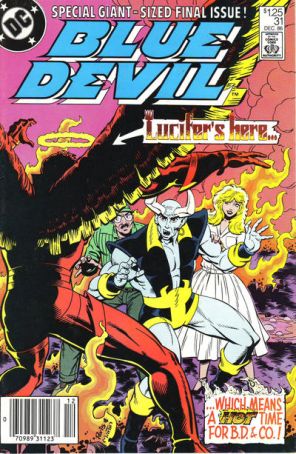 Blue Devil 31 (Newsstand) published by DC with cover art by Paris Cullins