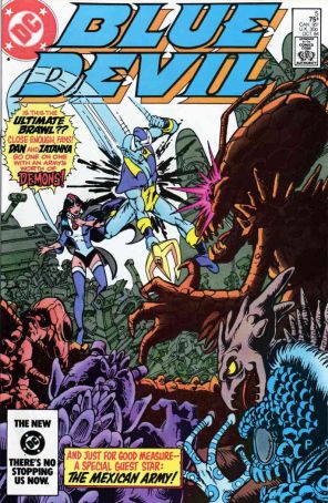 Blue Devil 5 published by DC with cover art by Paris Cullins