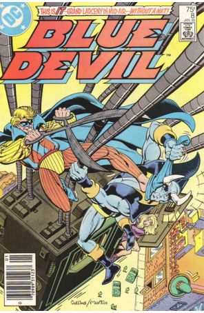 Blue Devil 8 (Newsstand) published by DC with cover art by Paris Cullins