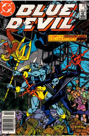 Blue Devil 9 (Newsstand) published by DC with cover art by Paris Cullins