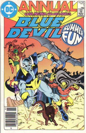 Blue Devil Annual 1 (Newsstand) published by DC with cover art by Paris Cullins