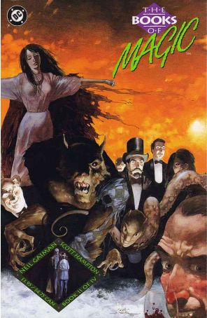 Books of Magic (Mini-Series) 2 published by DC with cover art by Scott Hampton