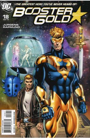 Booster Gold (2nd Series) 18 published by DC with cover art by Dan Jurgens