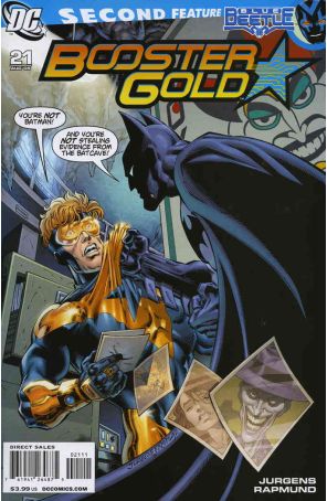 Booster Gold (2nd Series) 21 published by DC with cover art by Dan Jurgens