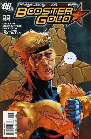 Booster Gold (2nd Series) 33 published by DC with cover art by Kevin Maguire