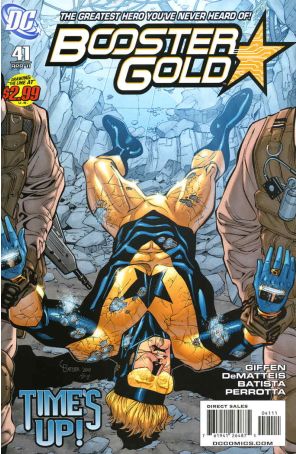 Booster Gold (2nd Series) 41 published by DC with cover art by Chris Batista and Richard Perrotta