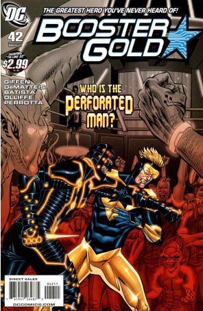 Booster Gold (2nd Series) 42 published by DC with cover art by Chris Batista