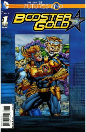 Booster Gold: Futures End 1 published by DC with cover art by Dan Jurgens