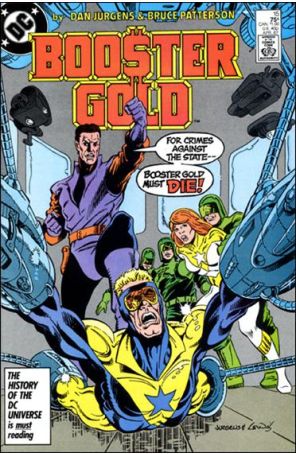 Booster Gold 15 published by DC with cover art by Dan Jurgens