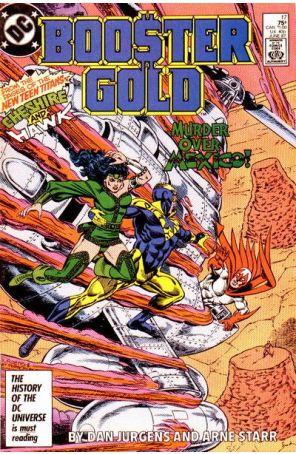 Booster Gold 17 published by DC with cover art by Dan Jurgens