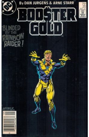 Booster Gold 20 (Newsstand) published by DC with cover art by Dan Jurgens